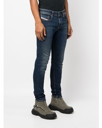 dunkelblaue enge Jeans von Diesel