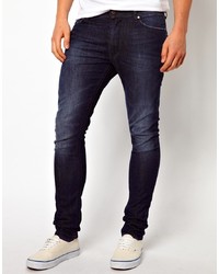 dunkelblaue enge Jeans von 55dsl