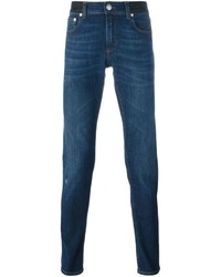 dunkelblaue enge Jeans von Alexander McQueen