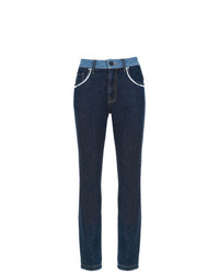 dunkelblaue enge Jeans von Andrea Bogosian