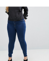 dunkelblaue enge Jeans von Asos Curve