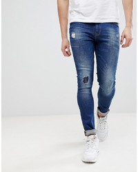 dunkelblaue enge Jeans von ASOS DESIGN