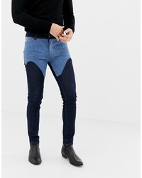 dunkelblaue enge Jeans von ASOS DESIGN