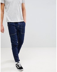 dunkelblaue enge Jeans von ASOS DESIGN