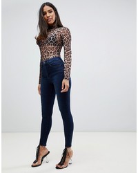 dunkelblaue enge Jeans von ASOS DESIGN