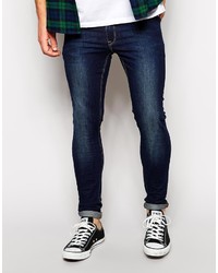 dunkelblaue enge Jeans von Asos