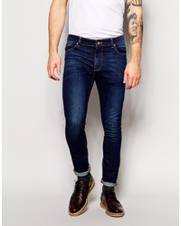 dunkelblaue enge Jeans von Asos