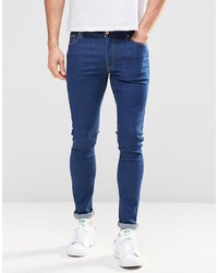 dunkelblaue enge Jeans von Asos