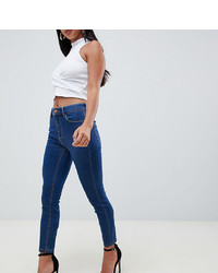 dunkelblaue enge Jeans von Asos Petite