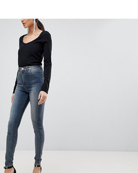 dunkelblaue enge Jeans von Asos Tall