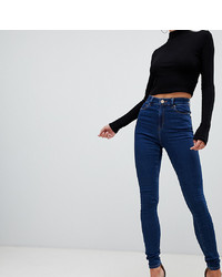 dunkelblaue enge Jeans von Asos Tall