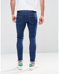 dunkelblaue enge Jeans von Asos