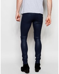 dunkelblaue enge Jeans von Asos