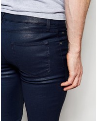 dunkelblaue enge Jeans von Asos