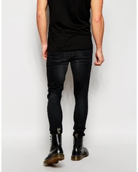 dunkelblaue enge Jeans von Asos