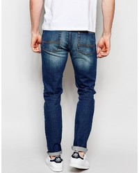 dunkelblaue enge Jeans von Asos