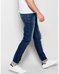 dunkelblaue enge Jeans von Asos