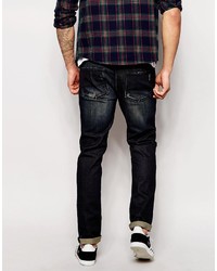 dunkelblaue enge Jeans von Asos