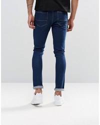 dunkelblaue enge Jeans von Asos