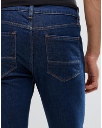 dunkelblaue enge Jeans von Asos