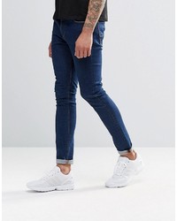 dunkelblaue enge Jeans von Asos