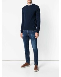 dunkelblaue enge Jeans von Jacob Cohen