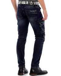 dunkelblaue enge Jeans von Cipo & Baxx