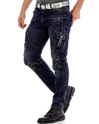 dunkelblaue enge Jeans von Cipo & Baxx