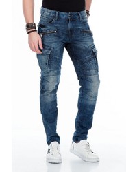 dunkelblaue enge Jeans von Cipo & Baxx