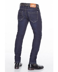 dunkelblaue enge Jeans von Cipo & Baxx