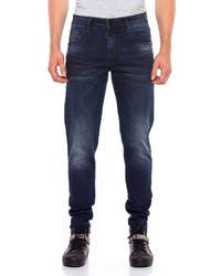 dunkelblaue enge Jeans von Cipo & Baxx