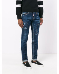 dunkelblaue enge Jeans von DSQUARED2