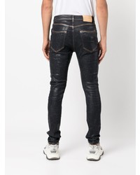 dunkelblaue enge Jeans von purple brand