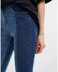 dunkelblaue enge Jeans von PrettyLittleThing