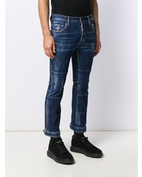 dunkelblaue enge Jeans von DSQUARED2