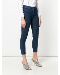 dunkelblaue enge Jeans von Les Copains