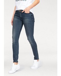 dunkelblaue enge Jeans von Cross Jeans