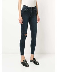 dunkelblaue enge Jeans von Nobody Denim