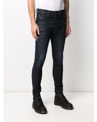 dunkelblaue enge Jeans von Diesel