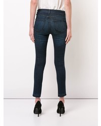 dunkelblaue enge Jeans von Veronica Beard