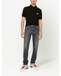 dunkelblaue enge Jeans von Dolce & Gabbana