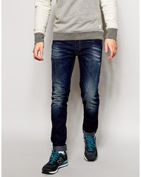 dunkelblaue enge Jeans von Diesel