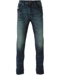 dunkelblaue enge Jeans von Diesel