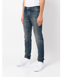 dunkelblaue enge Jeans von John Elliott