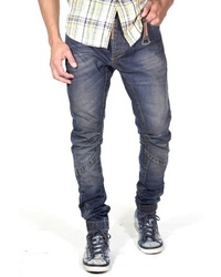 dunkelblaue enge Jeans von EX-PENT