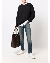 dunkelblaue enge Jeans von John Elliott