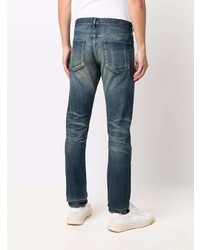 dunkelblaue enge Jeans von John Elliott