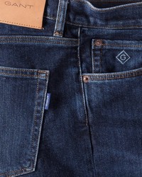 dunkelblaue enge Jeans von Gant