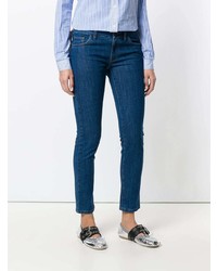 dunkelblaue enge Jeans von Miu Miu