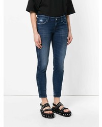 dunkelblaue enge Jeans von Diesel